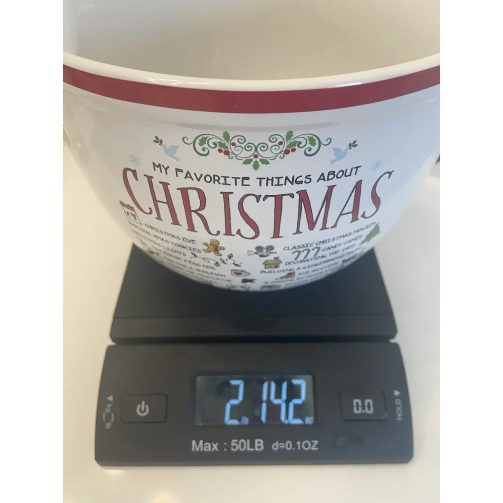 Home Essentials Stoneware Mixing bowl‎ Handle Spout Things Love About Christmas